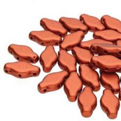 Navette 6x12mm Bronze Fire Red (approx 25g) Tube each