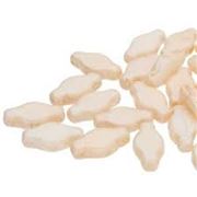Navette 6x12mm White Opaque Champagne (approx 25g) Tube each