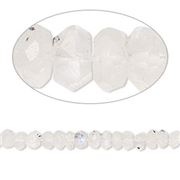 Semi Precious Strand Moonstone Faceted Rondelles 2x4mm 12 inch strand
