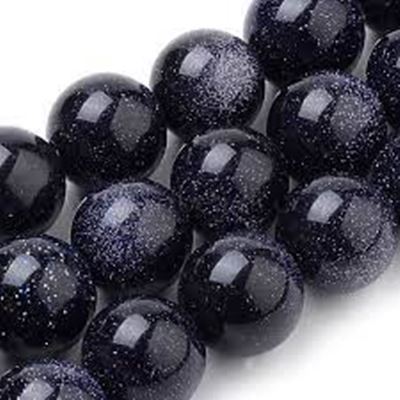 Semi Precious Strand Blue Goldstone 6mm (approx 65 beads) each