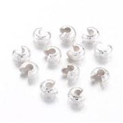 Crimp Cover Stardust Silver 3mm ea