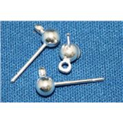 Earring Studs - Silver