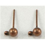 Earring Studs - Antique Copper Colour