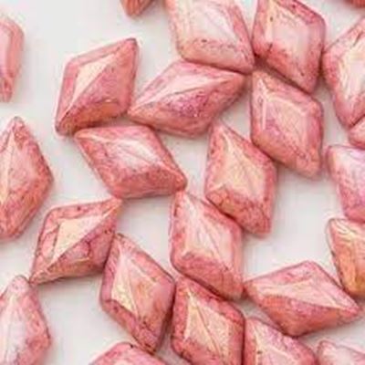 Matubo Gem Duo 8x5mm Two Hole Chalk Red Terracotta 5g minimum