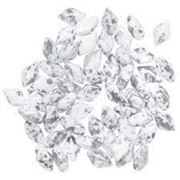 Matubo Gem Duo 8x5mm Two Hole Chalk Silver Splash 5g minimum