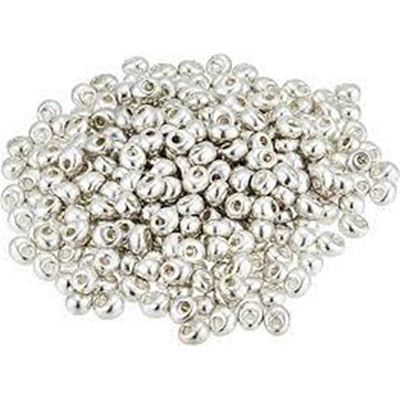 Miyuki Drop Silver Metallic  4mm- Minimum 10g