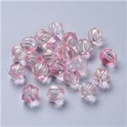 Glass Bead Pumpkin Shape Flamingo 8.5x8mm Hole 1.2mm