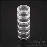 Beadsmith Stackable Tube 6 Compartments 38mm Diameter, 76mm Height  ea