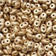 Superduo 2.5 x 5mm Crystal Bronze Pale Gold Approx 24g
