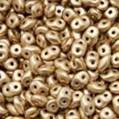 Superduo 2.5 x 5mm Crystal Bronze Pale Gold Approx 24g