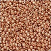 Toho Seed Bead Permanent Finish Galvanised Rose Gold 11/0 - Minimum 8g