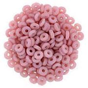 O Beads 3.8x1mm Matte Coral Pink Approx 8.1g