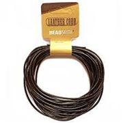 Leather - Round - 1.0mm Brown  4.57m Pack