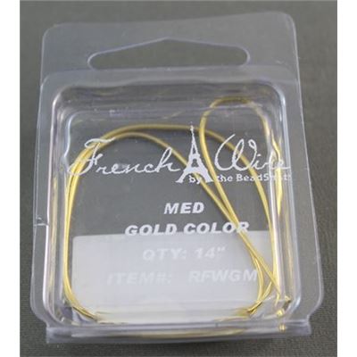 French Wire Fine 0.7mm Gold (40.6cm) ea