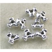 Tri Bead Silver Metallic 12mm - Minimum 8g