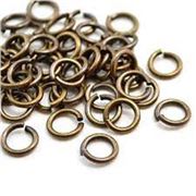 Jump Rings Antique Brass Colour