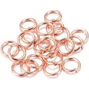 Jump Rings Rose Gold/Pink Copper Colour