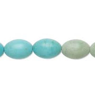 Turquoise (reconstituted) Oval 14x10mm (approx 29 beads) each