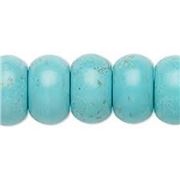 Semi Precious Turquoise (reconstituted) Rondelles 18x11mm each