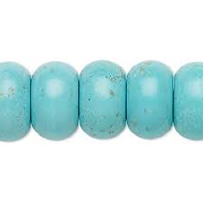 Semi Precious Turquoise (reconstituted) Rondelles 18x11mm each
