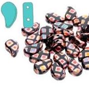 Paisley Duo Jet AB Sliperit Cube 8x5mm Tube approx 22g each