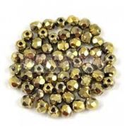 Firepolished Crystal Amber Full 3mm ea