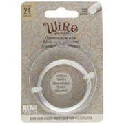 Beadsmith German Style Wire Silver 24 Gauge Round, Medium Temper 12m each.