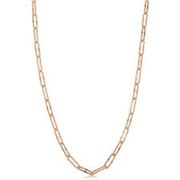 Chain Paperclip Rose Gold Plate 14x6x1.4mm unwelded per metre