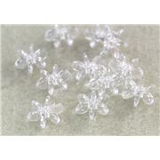 Star Bead Clear Transparent 12mm - Minimum 8g