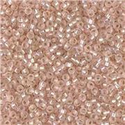 Miyuki Seed Bead Matte Silver Lined Light Blush 11/0 - Minimum 8g