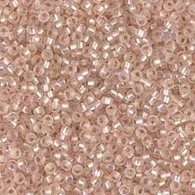 Miyuki Seed Bead Matte Silver Lined Light Blush 11/0 - Minimum 8g