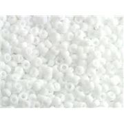 Miyuki Seed Bead Opaque White Frosted (Matte) 11/0 - Minimum 8g