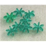 Star Bead Green Transparent 12mm - Minimum 8g