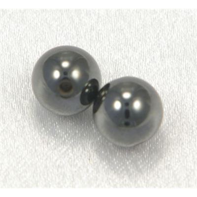 Semi Precious Hematite Magnetic Round Hematite Opaque 6mm ea