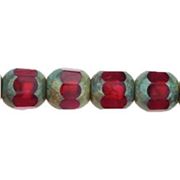 Cathedral Fire Polished Fuchsia 6mm ea