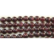 Semi Precious Round Strand Garnet 6mm (Approx 60 Beads) ea