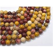 Semi Precious Round Strand Mookaite 8mm (Approx 50 Beads) ea