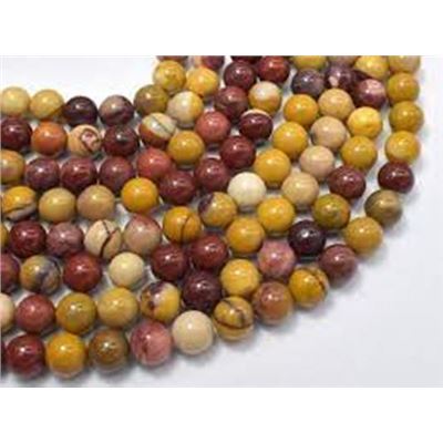Semi Precious Round Strand Mookaite 6mm (Approx 63 Beads) ea