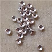 Filler Bead Flat Disc Antique Silver 5mm Lead Free each