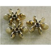 Star Bead Gold Metallic 18mm - Minimum 8g