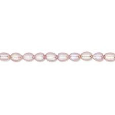 Freshwater Pearl Strand Mauve Rice 4mm (16 inch Strand) each