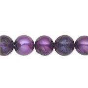 Freshwater Pearl Strand Indigo Dyed Semi Round 9-10mm (approx 40 beads) each