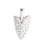 Pendant Arrowhead Antique Silver 32x16mm Zinc based Alloy each