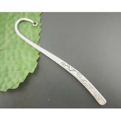 Bookmark Flower Pattern Antique Silver 12.2cm each