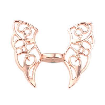 Angel Wings - Lead & Nickel Free Rose Gold 42x36mm ea