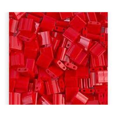Tila Beads Opaque Red 5mm - Approx 8g Tube