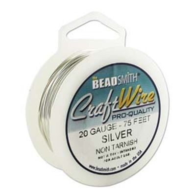 Bead Smith  Non Tarnish Wire 20 gauge Silver  22.9m ea