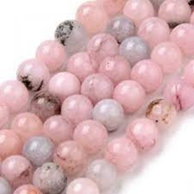 Semi Precious Strands Cherry Blossom Jasper 6mm Round(approx 63 beads) 15 inch each