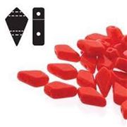 Kite Bead 2 Hole Red 9x5mm Tube approx 22 grams (115 beads) each