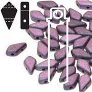 Kite Bead 2 Hole Polychrome Mix Berry 9x5mm Tube approx 22 grams (115 beads) each